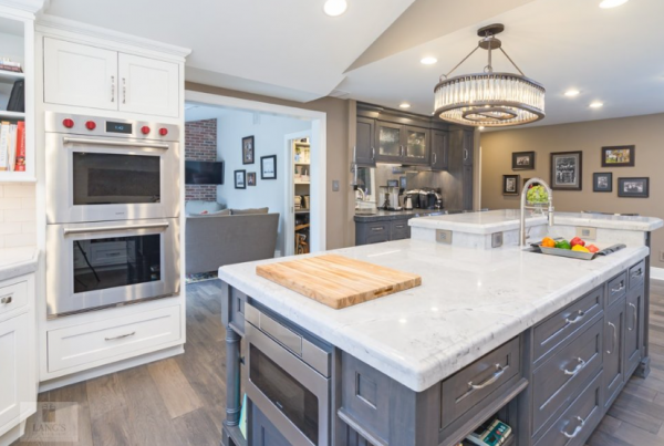 Dapur dengan konsep dapur yang terintegrasi dengan ruang tamu